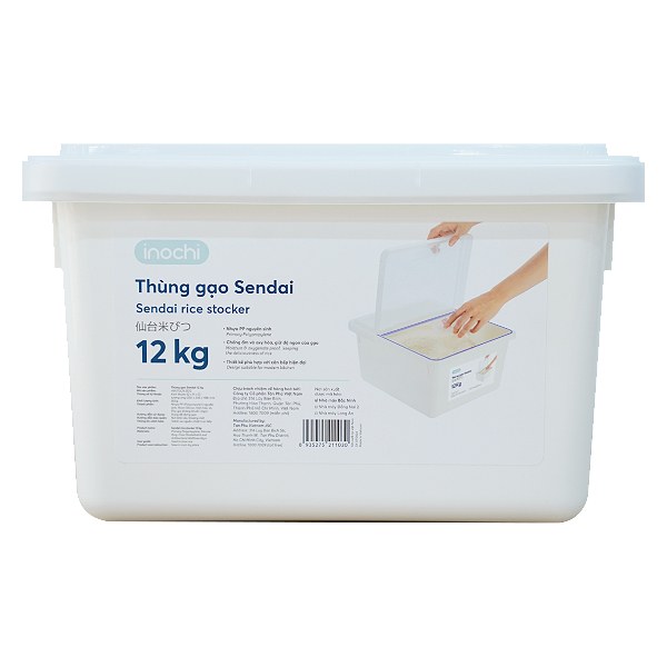 Thùng Gạo Inochi Sendai 12Kg