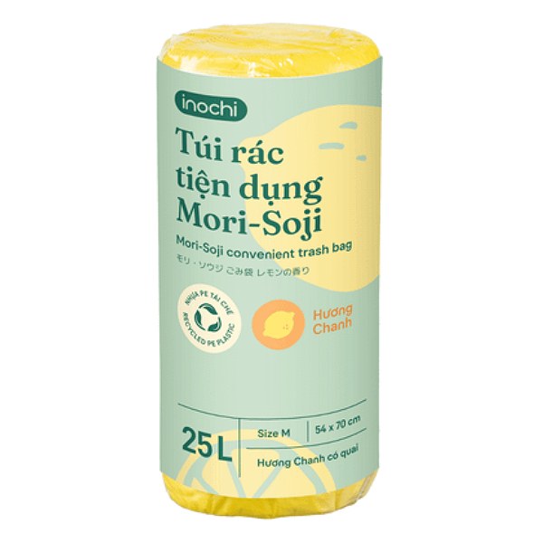 Túi Rác Inochi Mori Soji Hương Chanh 25L Size M