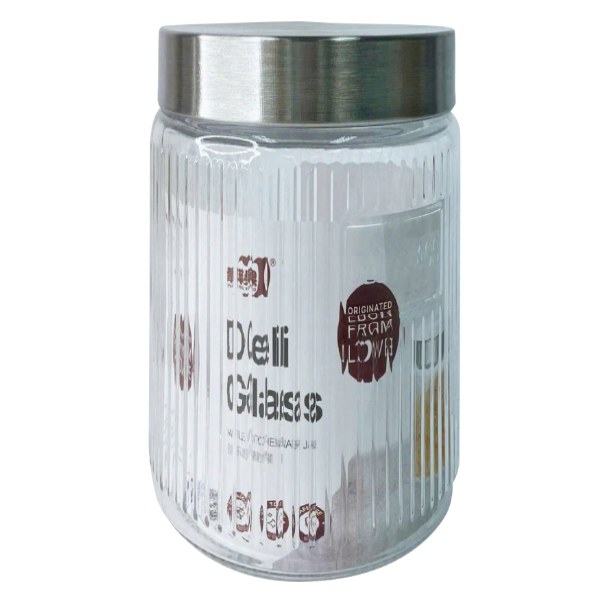 Hũ Thủy Tinh Nắp Inox 1250Ml