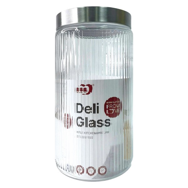 Hũ Thủy Tinh Nắp Inox 1650Ml