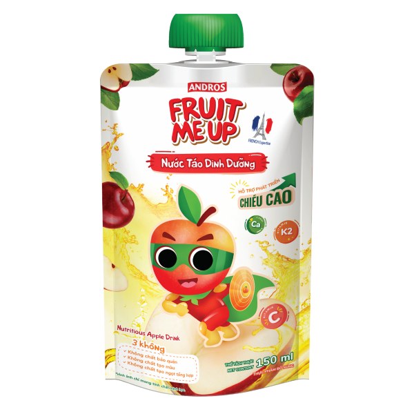 Nước Trái Cây Dinh Dưỡng Fruit Me Up Vị Táo Túi 150Ml