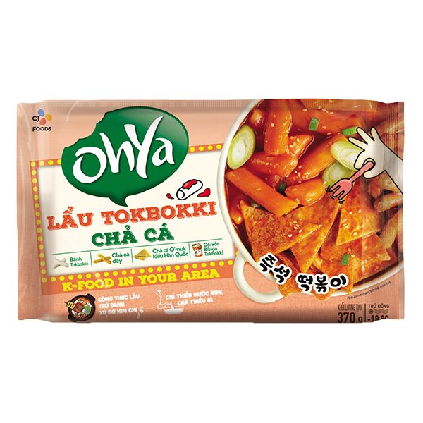Lẩu Ohya Tokbokki Chả Cá Gói 370G