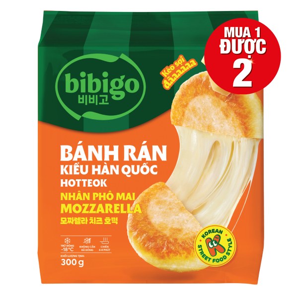 Bánh Rán Bibigo Hotteok Phô Mai Mozzarella 300G