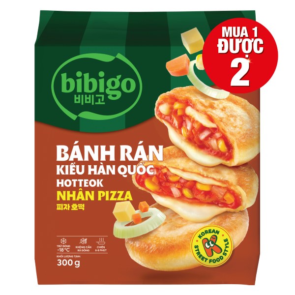 Bánh Rán Bibigo Hotteok Pizza 300G