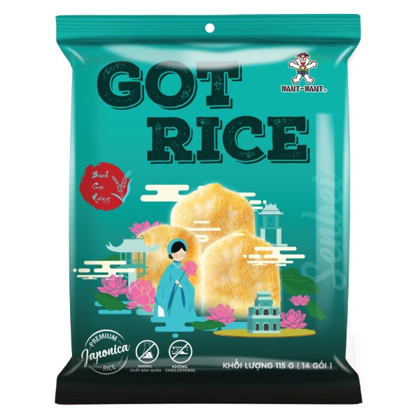 Bánh Gạo Want Want Senbei Nước Tương Nhật Gói 115G