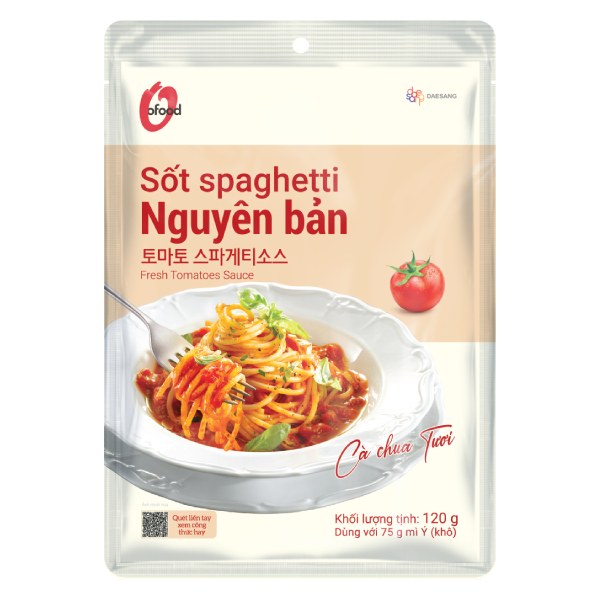 Sốt Spaghetti O'Food Nguyên Bản Gói 120G