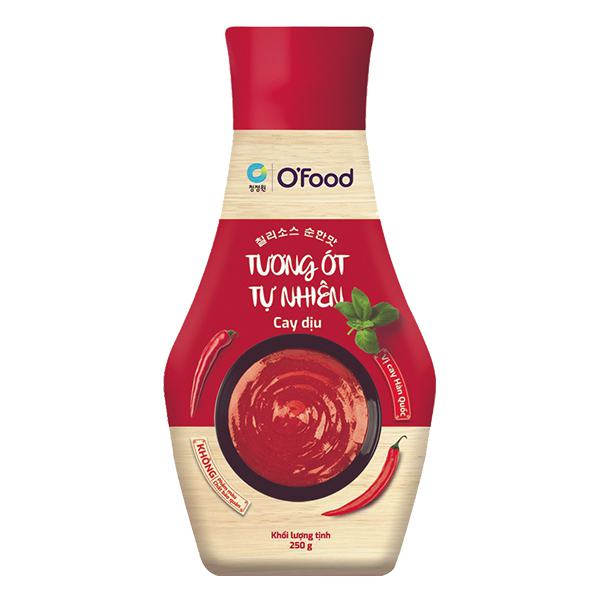 Tương Ớt O'Food Tự Nhiên Cay Dịu Chai 250G