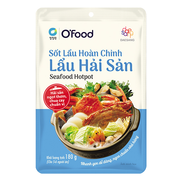 Sốt Lẩu Hoàn Chỉnh O'Food Vị Lẩu Hải Sản Gói 180G