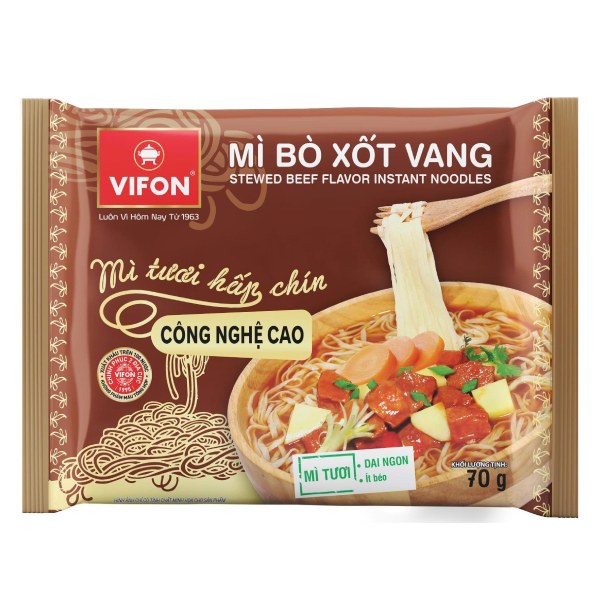 Mì Vifon Bò Xốt Vang Gói 70G