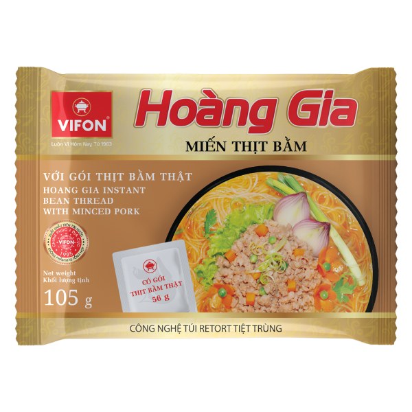 Miến Thịt Bằm Hoàng Gia Vifon Gói 105G