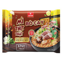 Mì Vifon Bò Cay Thịt Thật Gói 90G