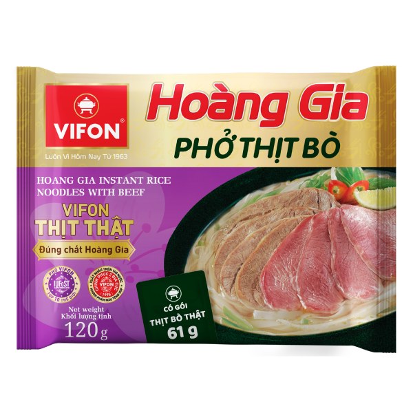 Phở Bò Hoàng Gia Vifon Gói 120G