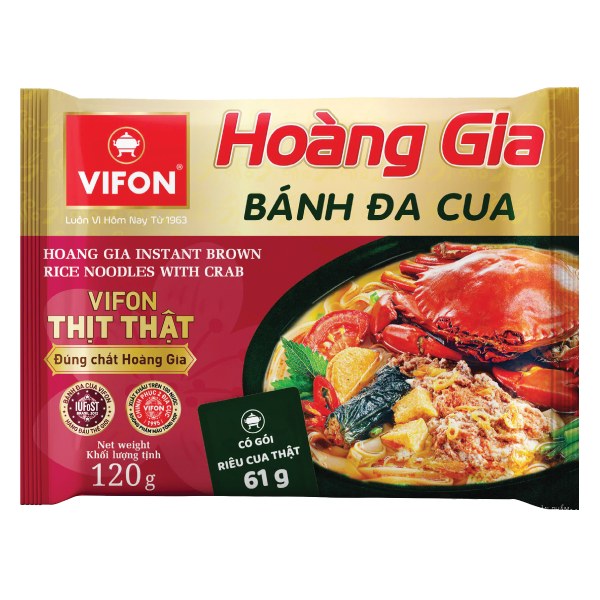 Bánh Đa Cua Hoàng Gia Vifon Gói 120G