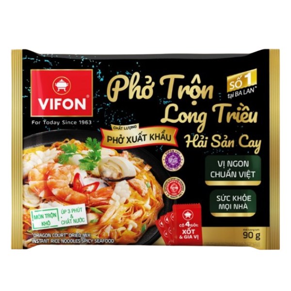 (Only Emartmall) Phở Trộn Long Triều Vifon Hải Sản Cay Gói 90G