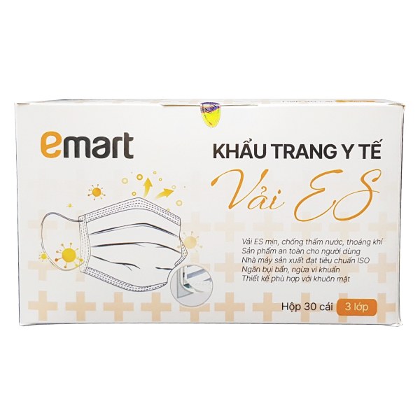 Khẩu Trang Y Tế Vải ES Emart Hộp 30 Cái