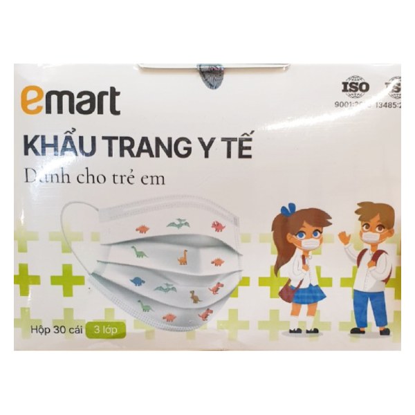 Khẩu Trang Y Tế Trẻ Em Emart Hộp 30 Cái