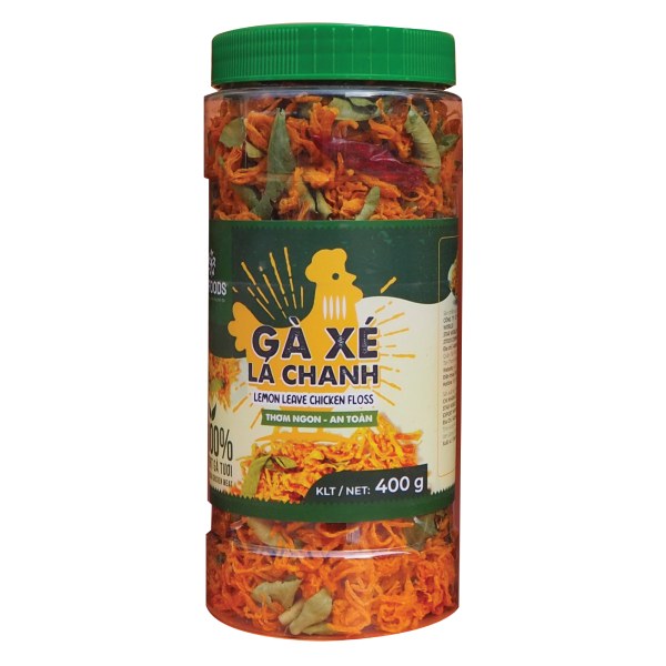Khô Gà Xé Lá Chanh Vnfoods 400G