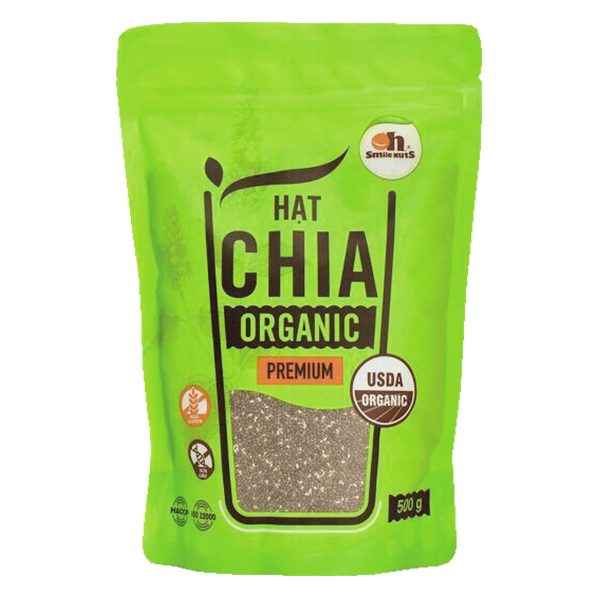 Hạt Chia Organic Peru Oh Smile Nuts Túi 500G