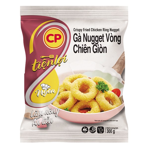 Gà Nugget CP Vòng Chiên Giòn Gói 300G