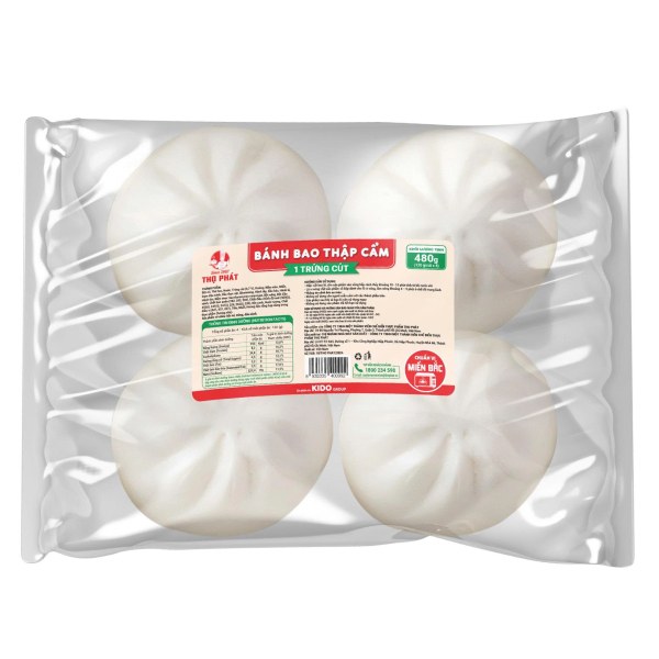 Bánh Bao Thọ Phát Thập Cẩm 1 Trứng Cút 480G