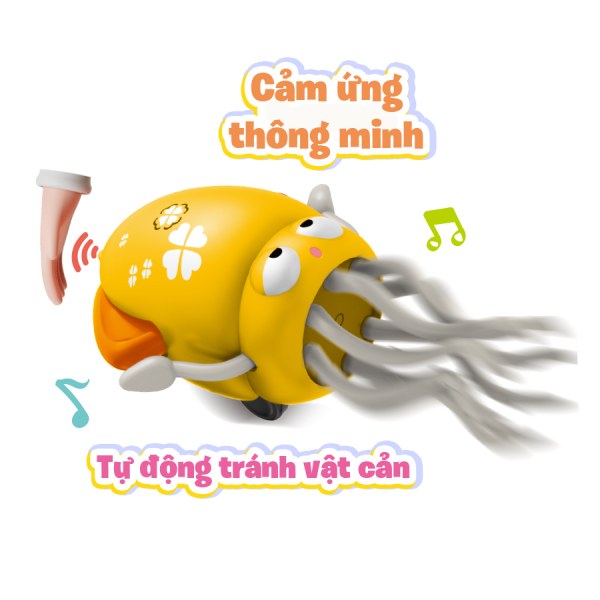 Đồ Chơi Con Mực Nhảy Múa PAB058Y Vàng