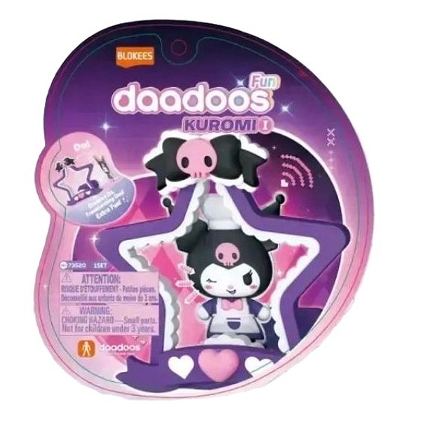 Đồ Chơi Mô Hình Blokees Sanrio Dadoo EO01 Đen