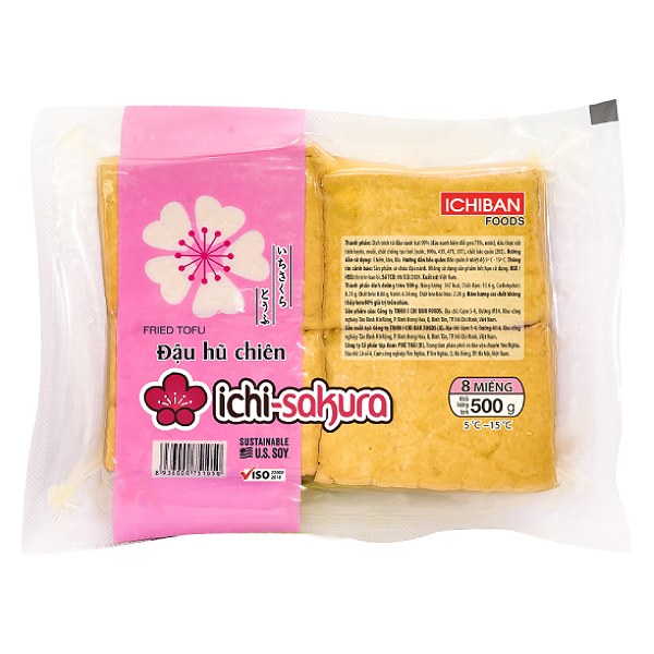 Đậu Hũ Chiên Miếng Ichi-Sakura 500G