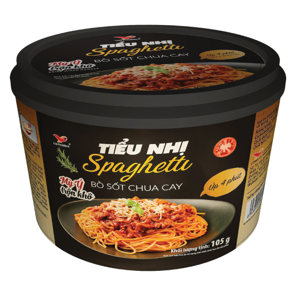 Mì Trộn Tiểu Nhị Spaghetti Bò Sốt Chua Cay Tô 105G