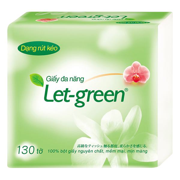 Khăn Giấy Đa Năng Let Green 130 Tờ