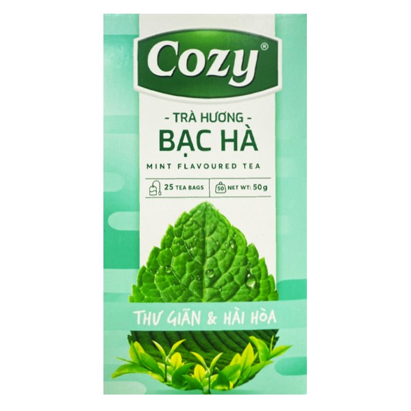 Trà Cozy Hương Bạc Hà Hộp 25 Gói*2G