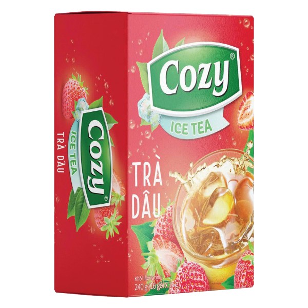 Trà Cozy Ice Tea Hương Dâu 16 Gói*15G