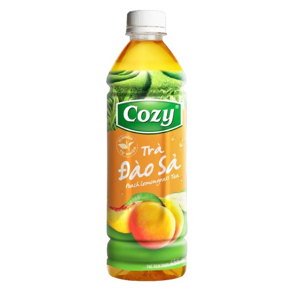 Trà Cozy Đào Sả Chai 455Ml