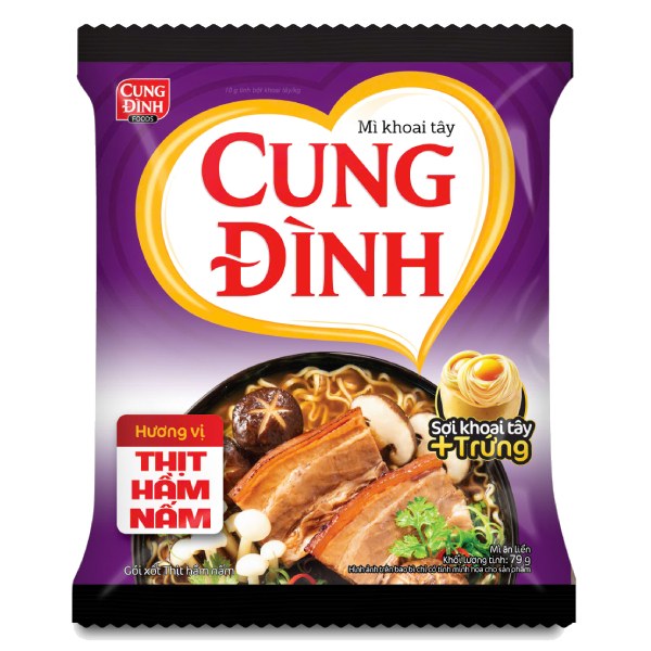 Mì Cung Đình Thịt Hầm Nấm Gói 79G