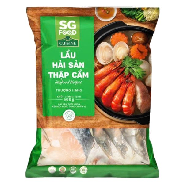 (Only Emartmall) Lẩu Thập Cẩm SG Food Đông Lạnh Gói 500G