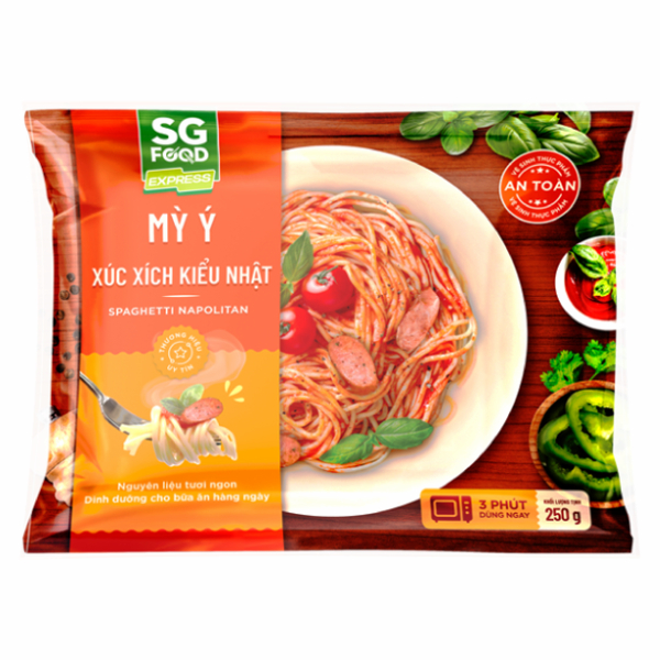 Mì Ý Xúc Xích Kiểu Nhật SG Food Gói 250G