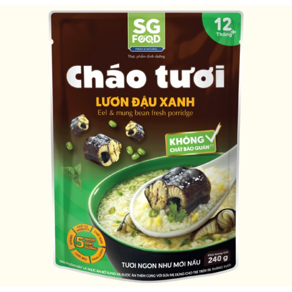 Cháo Tươi SG Food Lươn Đậu Xanh 240G
