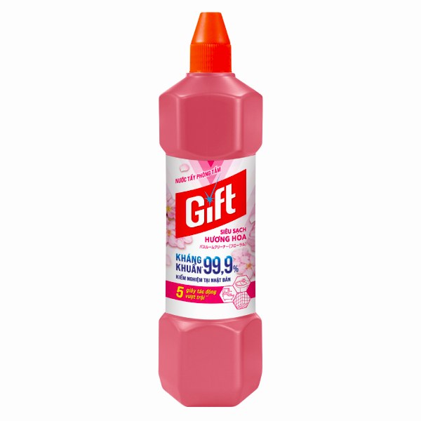 Tẩy Nhà Tắm Gift Siêu Sạch Hương Hoa 900Ml