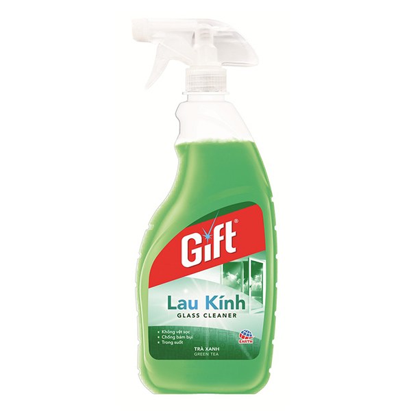 Nước Lau Kính Gift Hương Trà Xanh Chai 540Ml