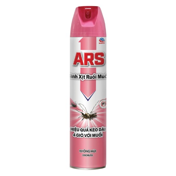 Xịt Ruồi Muỗi Ars Pink Không Mùi Chai 600Ml