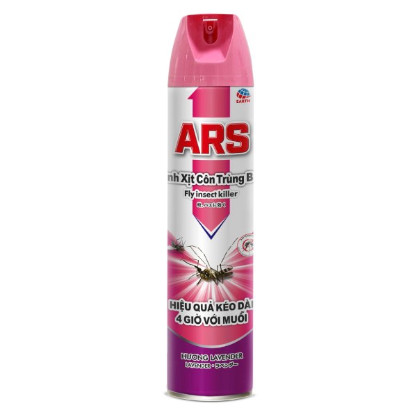 Xịt Ruồi Muỗi Ars Pink Lavender Chai 600Ml