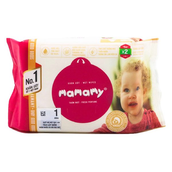 Khăn Ướt Mamamy Có Mùi Gói 30 Tờ