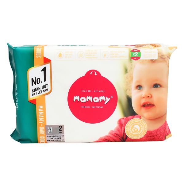 Khăn Ướt Mamamy Không Mùi Gói 30 Tờ