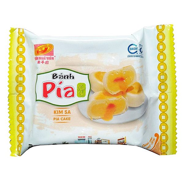 Bánh Pía Tân Huê Viên Kim Sa Đậu Xanh Gói 1 Bánh 40G