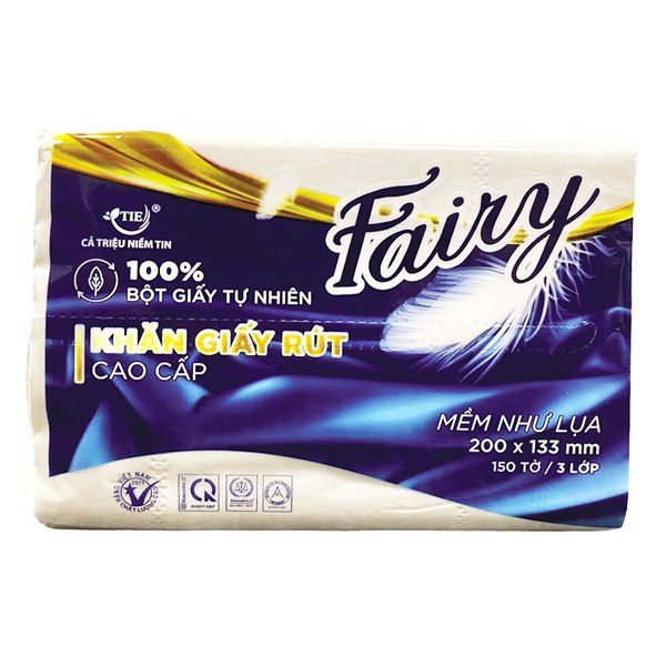 Khăn Giấy Rút Fairy 150 Tờ 3 Lớp