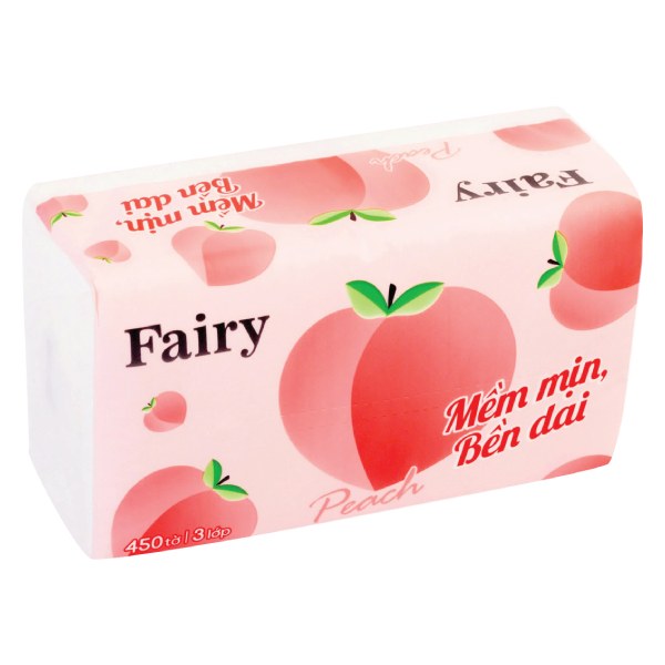 Khăn Giấy Rút Fairy 3 Lớp 450 Tờ