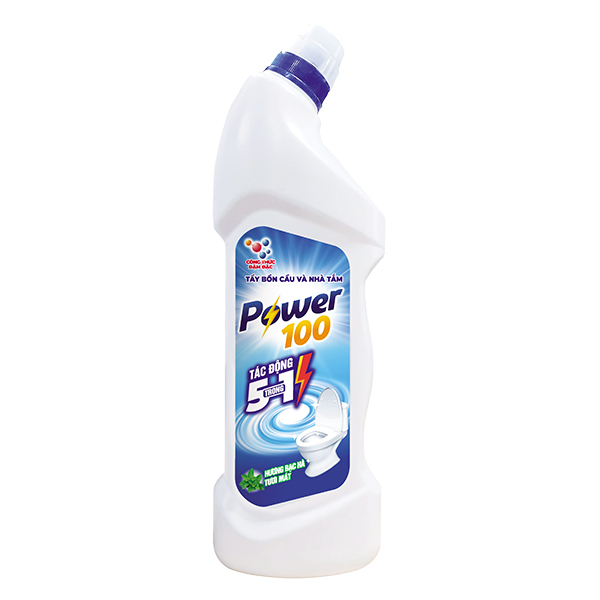 Nước Tẩy Toilet & Nhà Tắm Power 100 Hương Bạc Hà 900Ml 