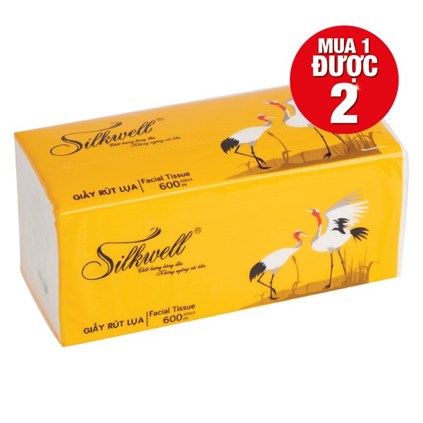 Khăn Giấy Rút Lụa Silkwell 3 Lớp 200 Tờ