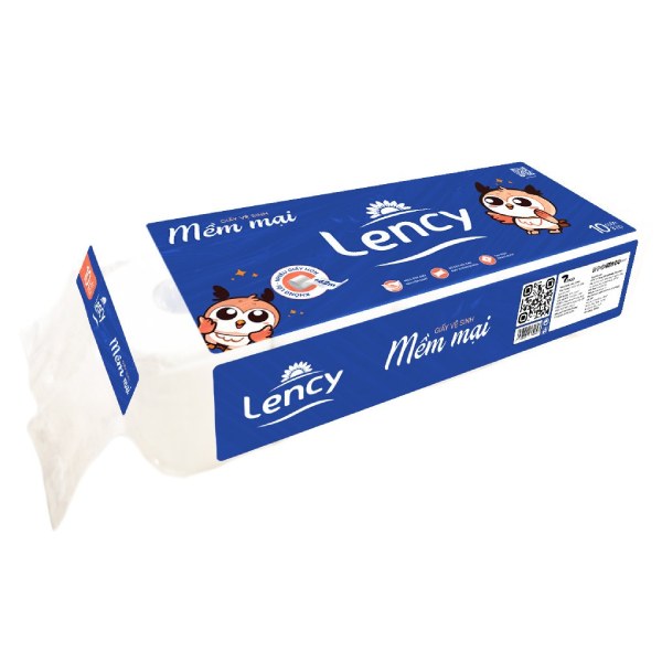 Lốc 10 Cuộn Giấy Vệ Sinh Lency Cao Cấp Không Lõi