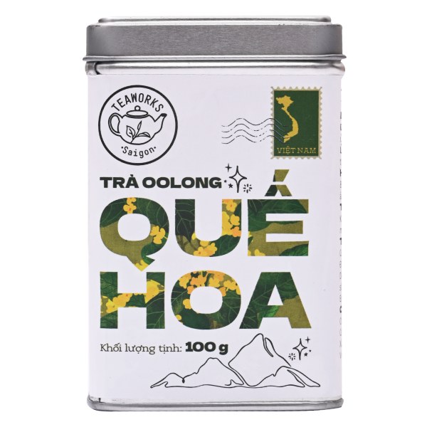 Trà Oolong Đất Mới Quế Hoa Hộp Thiếc 100G