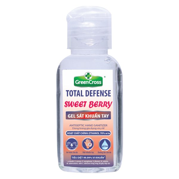 Gel Rửa Tay Green Cross Hương Dâu Tằm Chai 60Ml